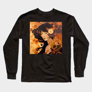 Art Deco Style Woman Long Sleeve T-Shirt